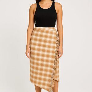 Bundle 3 for $24  Womens Knit Faux Wrap Skirt with Fringe Size XL (16-18)